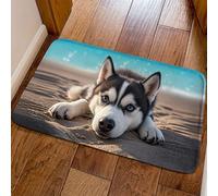 Simpatico Tappetino da Pavimento 3D con Stampa di Un Cane, Tappeto A Illusione Ottica, Assorbente e Ad Asciugatura Rapida, Ideale per L'arredamento Della Casa(Natural5,Medium)