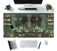 Simpatico tappetino da scrivania Kawaii rana, tappetino per mouse verde da scrivania, tappetino per mouse da gioco, grande tappetino per mouse da gioco, decorazione per scrivania, casa e ufficio,