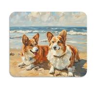 Simpatico tappetino da spiaggia con cani animali per bancone, resistente al calore, assorbente, in terra di diatomee, decorazione per piano di lavoro della cucina, 60 x 50 cm