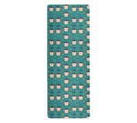 Simpatico tappetino da yoga a forma di scimmia animale per esercizi stampati, antiscivolo, tappetino da yoga con borse tapete para ejercicio 180,3 x 66 cm