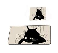 Simpatico tappetino for mouse gatto semplice tappetino for mouse creativo Kawaii grande tappetino da scrivania tappetino for tappeti accessori for computer tastiera tappetino for mouse impermeabile(18
