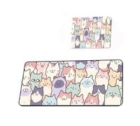 Simpatico tappetino for mouse gatto semplice tappetino for mouse creativo Kawaii grande tappetino da scrivania tappetino for tappeti accessori for computer tastiera tappetino for mouse impermeabile(13