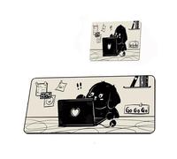 Simpatico tappetino for mouse gatto semplice tappetino for mouse creativo Kawaii grande tappetino da scrivania tappetino for tappeti accessori for computer tastiera tappetino for mouse impermeabile(10