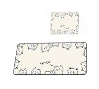 Simpatico tappetino for mouse gatto semplice tappetino for mouse creativo Kawaii grande tappetino da scrivania tappetino for tappeti accessori for computer tastiera tappetino for mouse impermeabile(4,