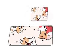 Simpatico tappetino for mouse gatto semplice tappetino for mouse creativo Kawaii grande tappetino da scrivania tappetino for tappeti accessori for computer tastiera tappetino for mouse impermeabile(7,