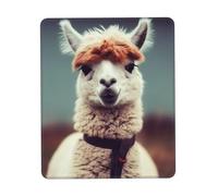 Simpatico tappetino per mouse in alpaca, impermeabile, con base in gomma antiscivolo, tappetino per mouse da gioco liscio con bordo cucito, tappetino per mouse per computer, decorazione per casa
