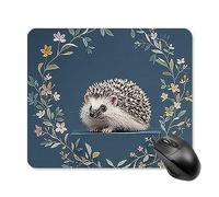 Simpatico tappetino per mouse quadrato con piccolo riccio, tappetino per mouse portatile con base in gomma antiscivolo, 25 x 30 cm, ultra sottile, per computer, laptop, ufficio, accessori da scrivania