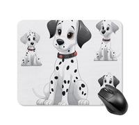 Simpatico tappetino per mouse quadrato dalmata tappetino per mouse portatile con base in gomma antiscivolo 20 x 25 cm tappetino per mouse ultra sottile da gioco per computer portatile accessori da