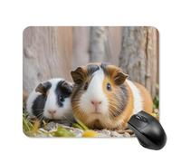 Simpatico tappetino per mouse quadrato GuineaPig Tappetino per mouse portatile con base in gomma antiscivolo, 20 x 25 cm, ultra sottile, per computer, laptop, accessori da scrivania da ufficio