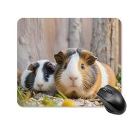 Simpatico tappetino per mouse quadrato GuineaPig Tappetino per mouse portatile con base in gomma antiscivolo, 25 x 30 cm, ultra sottile, per computer, laptop, accessori da scrivania da ufficio