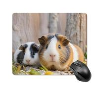 Simpatico tappetino per mouse quadrato GuineaPig Tappetino per mouse portatile con base in gomma antiscivolo, 18 x 22 cm, ultra sottile, per computer, laptop, accessori da scrivania da ufficio