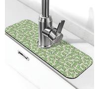 Simpatico tappetino per rubinetto a coccodrillo per lavello da cucina, assorbente ad asciugatura rapida, tappetino di drenaggio per lavello da cucina, tappetino per lavello da bagno