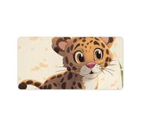 Simpatico tappetino per tastiera Jaguar, grande tappetino per mouse da gioco, antiscivolo, per scrivania, lavoro, casa, 30 x 60 cm