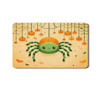 Simpatico tappetino scolapiatti a forma di ragno per cucina, motivo zucca di Halloween, tappetino scolapiatti in gomma assorbente, divertente tappetino scolapiatti per bancone, 30,5 x 50,8 cm