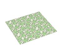 Simpatico tappetino scolapiatti a forma di rana seduta, tappetino assorbente per cucina, tappetino scolapiatti natalizio da 40,6 x 45,7 cm, tappetino scolapiatti con anello per appendere