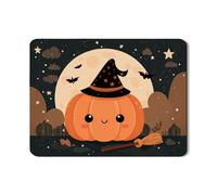 Simpatico tappetino scolapiatti a forma di zucca, per bancone della cucina, in gomma assorbente a tema Halloween, tappetino scolapiatti con pipistrello e luna, per decorazione bancone della cucina