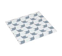 Simpatico tappetino scolapiatti con bolle di razza grigia, 40,6 x 45,7 cm, tappetino assorbente per bancone della cucina, tappetino scolapiatti natalizio con anello per appendere