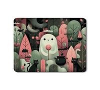 Simpatico tappetino scolapiatti per bancone della cucina, tappetino assorbente in gomma per scolapiatti con fantasmi e gatti, tappetino per scolapiatti in pelle PU per autunno e Halloween, 45,7 x 61