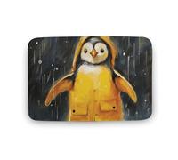 Simpatico tappeto con animali in impermeabile, grande tappeto da camera in velluto corallo, con retro in gomma, antiscivolo, tappetino da bagno elegante, lavabile, per sala giochi