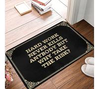 Simpatico tappeto da bagno di qualità per piccole aree, texture morbida in peluche, tappeto in memory foam per soggiorno e lavoro duro non uccide mai nessuno, ma perché correre il rischio? (65 x 90 cm