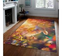 simpatico tappeto per piccioni uccello petali che cadono tappeti per la scena tramonto tappeto sottile lavabile antiscivolo per camera da letto aula scuola materna 160x230cm