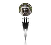 Simpatico tappo per bottiglia di vino a forma di procione riutilizzabile tappi sottovuoto tappo decorativo ideale per risparmiare vino, accessorio regalo per bar, feste, matrimoni, occasioni
