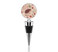 Simpatico tappo per vino a forma di riccio, resistente, riutilizzabile, in silicone fresco, in lega di zinco, squisito conservatore di vino a tenuta stagna per gli amanti del vino