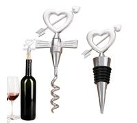 Simpatico tappo per vino - bottiglia creativa in sughero con per cucina e cibo | tavolo divertente famiglia, uso ristorante o set regalo per gli amanti del vino misurano circa