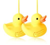 Simpatico tè infusore da tè anatra infusore 2pcs silicone simpatico tè da tè da tè da tè per tè a calore sciolto resistente al calore resistente alla lavastoviglie flessibile per la lavastoviglie riu