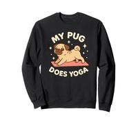 Simpatico Tema Cane My Pug Does Yoga Felpa
