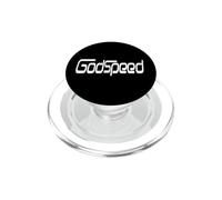 Simpatico testo bianco unico GOD SPEED per donne uomini PopSockets PopGrip per MagSafe