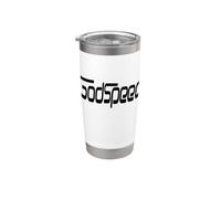 Simpatico testo nero unico GOD SPEED per donne uomini Bicchiere termico in acciaio inox doppia parete