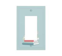 Simpatico topo cartone animato che legge sui libri interruttore della luce piastra da parete piastra frontale copertura singola bilanciere 1 banda decoratore presa coperture per la casa cucina camera