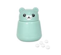 Simpatico tritapillole portatile a forma di orso | Efficiente schiacciapillole in ABS per bambini, anziani e animali domestici, per macinare compresse in polvere