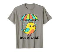 Simpatico Uccello sotto l'ombrello, Regalo Grafico per Uomini, Donne Maglietta