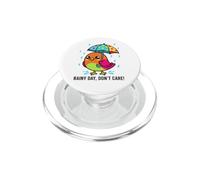 Simpatico uccello sotto l'ombrello, regalo grafico per uomini, donne PopSockets PopGrip per MagSafe