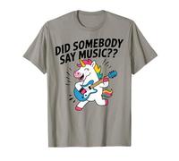 Simpatico unicorno che suona la chitarra divertente amante della musica Maglietta