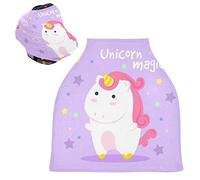 Simpatico Unicorno Magico Auto per Bambini Passeggino Tettoia Copri Seggiolino Copertura Infermieristica per L'Allattamento Al Seno All-In-1 Morbido Traspirante Elastica Tettuccio