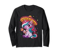 Simpatico unicorno Sombrero Magic Fiesta Vibes Maglia a Manica