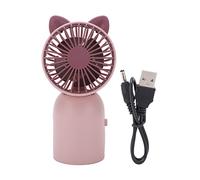 Simpatico ventilatore portatile a forma di gatto, con ricarica USB, con interruttore a chiave, mini ventilatore portatile per esterni, ventilatore portatile, per interni, pendolari, ufficio, viaggi