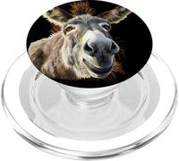 Simpatico volto di asino per gli amanti degli animali e degli asini PopSockets PopGrip per MagSafe