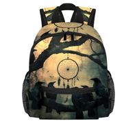 Simpatico zaino per bambini - Acchiappasogni con corvi della foresta, borsa moderna per bambini in età prescolare, scuola, ragazze e bambini piccoli, Multicolore 1., 25.4x10x30 CM/10x4x12 in