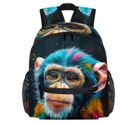 Simpatico zaino per bambini - borsa moderna per bambini con delfini del mondo sottomarino, per scuola materna, scuola, ragazze e bambini piccoli, Multicolore 14., 25.4x10x30 CM/10x4x12 in