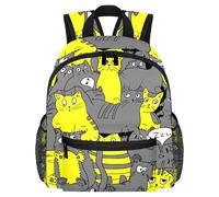 Simpatico zaino per bambini - Borsa moderna per bambini in età prescolare, scuola, ragazze e bambini piccoli, Multicolore 13, 25.4x10x30 CM/10x4x12 in