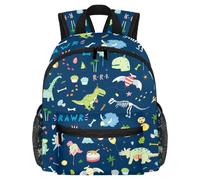 Simpatico zaino per bambini, motivo zebrato con cartoni animati, borsa moderna per bambini, per scuola materna, scuola, ragazze e bambini piccoli, Multicolore 12., 25.4x10x30 CM/10x4x12 in