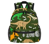 Simpatico zaino per bambini, stile vintage, retrò, con animali della foresta, volpe, gufo, freccia, moderna borsa per bambini per scuola materna, scuola, ragazze e bambini piccoli, Multicolore 11