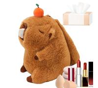 Simpatico zaino scolastico Capybara, borsa per libri per bambini Zaino per bambini Animale di peluche, Borse per la scuola di peluche Capybara di grande capacità per ragazzi e ragazze