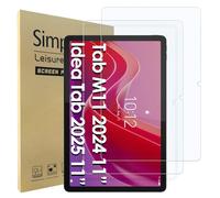 Simpeak 2 Pack Pellicola Protettiva Compatibile con Lenovo Idea Tab 2025 / Lenovo Tab M11 2024 11", Vetro Temperato Protezioni Schermo HD [Anti-graffio]