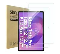 Simpeak 2 Pack Pellicola Protettiva Compatibile con Lenovo Tab P12 / P12 Pro/Idea Tab Pro 12.7", Vetro Temperato Protezioni Schermo HD Anti-graffio, Facile da Installare