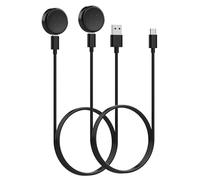 Simpeak 2 Pezzi Caricatore Compatibile con Fitbit Versa 4/3/Sense 2, 1M Cavo di Ricarica USB+tipo C di Ricambio per Google Pixel Watch 3/2, Nero